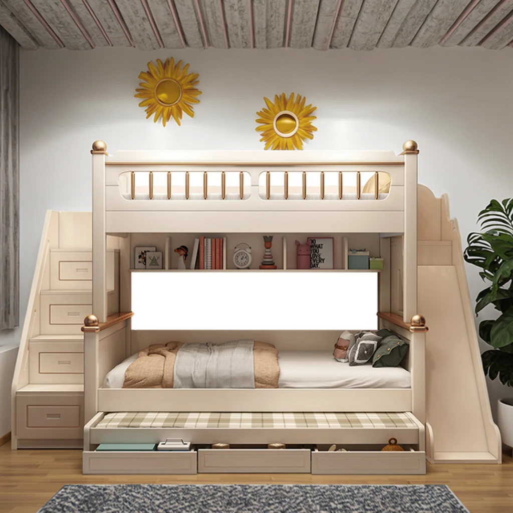 Modern Design Solid Wood Bunk Bed Stairs Drawers Commercial Use Durable Multi-Functional Hotel Bedroom Furniture Storage
Modern Design Solid Wood Bunk Bed Stairs Drawers Commercial Use Durable Multi-Functional Hotel Bedroom Furniture Storage