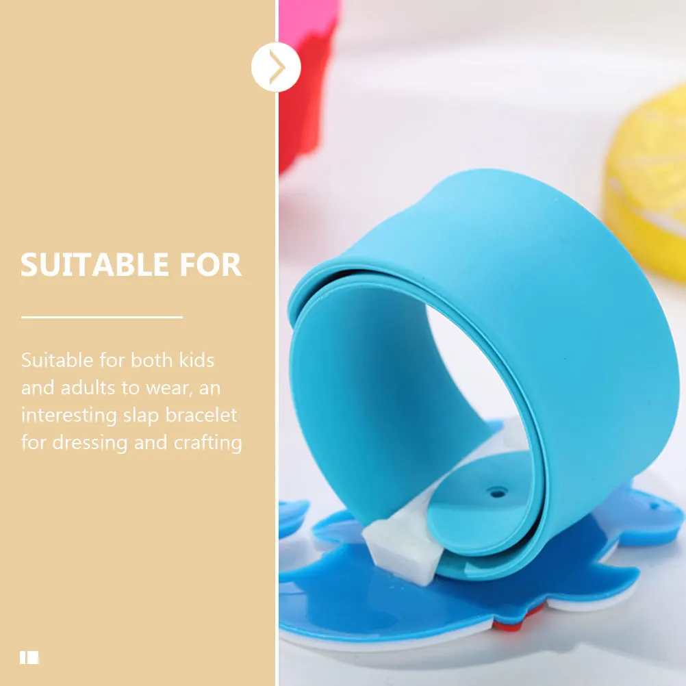 6Pcs Silicone Slap Bracelets Flexible Snap Bands Painting Crafts Kids Party Favors Snap Bracelets Bulk Craft Supplies
6Pcs Silicone Slap Bracelets Flexible Snap Bands Painting Crafts Kids Party Favors Snap Bracelets Bulk Craft Supplies