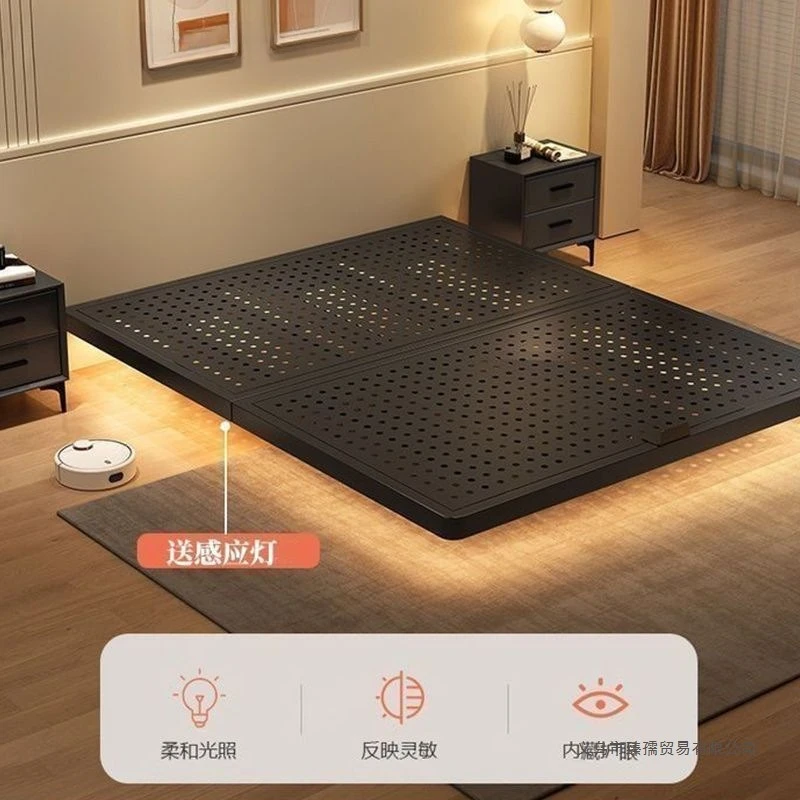 Suspended steel frame bed Wrought iron double bed Modern simple household suspended bed frame No bedside thickened
Suspended steel frame bed Wrought iron double bed Modern simple household suspended bed frame No bedside thickened