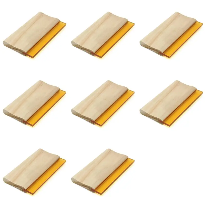Exquisite-8Pcs 8 Inch Silk Screen Printing Press Squeegee Single 70 Durometer Ink Scraper Tools
Exquisite-8Pcs 8 Inch Silk Screen Printing Press Squeegee Single 70 Durometer Ink Scraper Tools