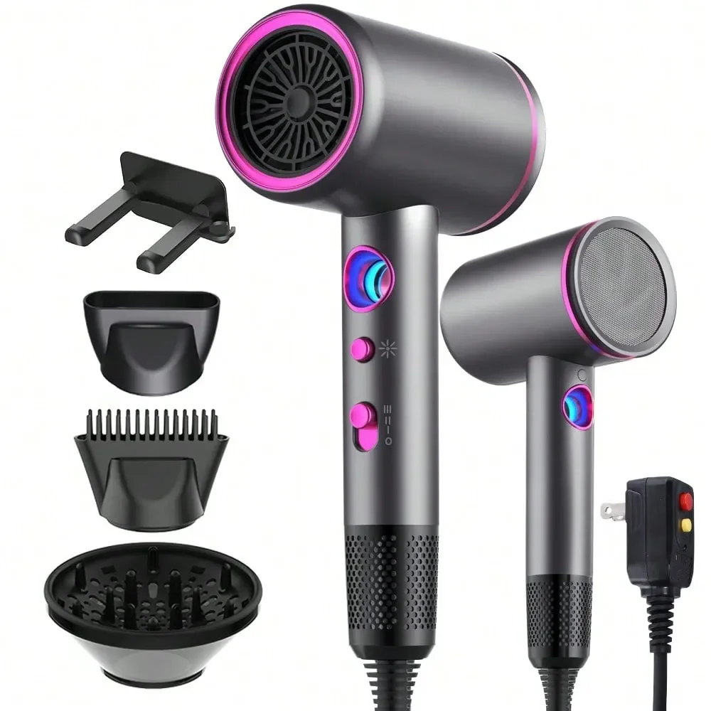 Dryer With Diffuser,Professional Ionic Hair Dryer, Powerful Fast Drying Low Noise Blow Dryer With 2 Concentrator Nozzle 1 Diffus
Dryer With Diffuser,Professional Ionic Hair Dryer, Powerful Fast Drying Low Noise Blow Dryer With 2 Concentrator Nozzle 1 Diffus
