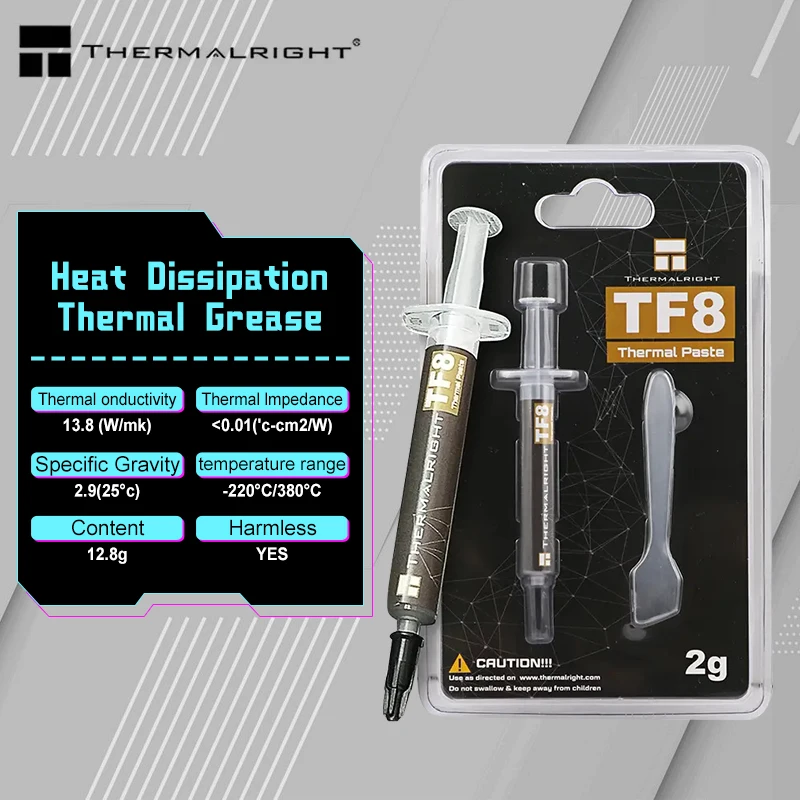 Теплоотводящая термопаста TF8 2g/5,8g/12,8g высокопроизводительная теплоотводящая смазка для ЦПУ/графического процессора 13.8 Теплопроводность (W/M-K) TF7
Теплоотводящая термопаста TF8 2g/5,8g/12,8g высокопроизводительная теплоотводящая смазка для ЦПУ/графического процессора 13.8 Теплопроводность (W/M-K) TF7