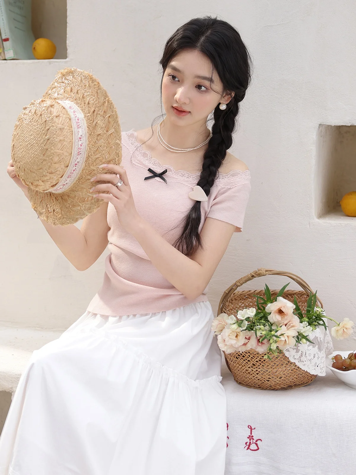 Розовый вязаный свитер или женская облегающая футболка в корейском стиле, повседневная, с круглым вырезом, стандартный крой
Розовый вязаный свитер или женская облегающая футболка в корейском стиле, повседневная, с круглым вырезом, стандартный крой