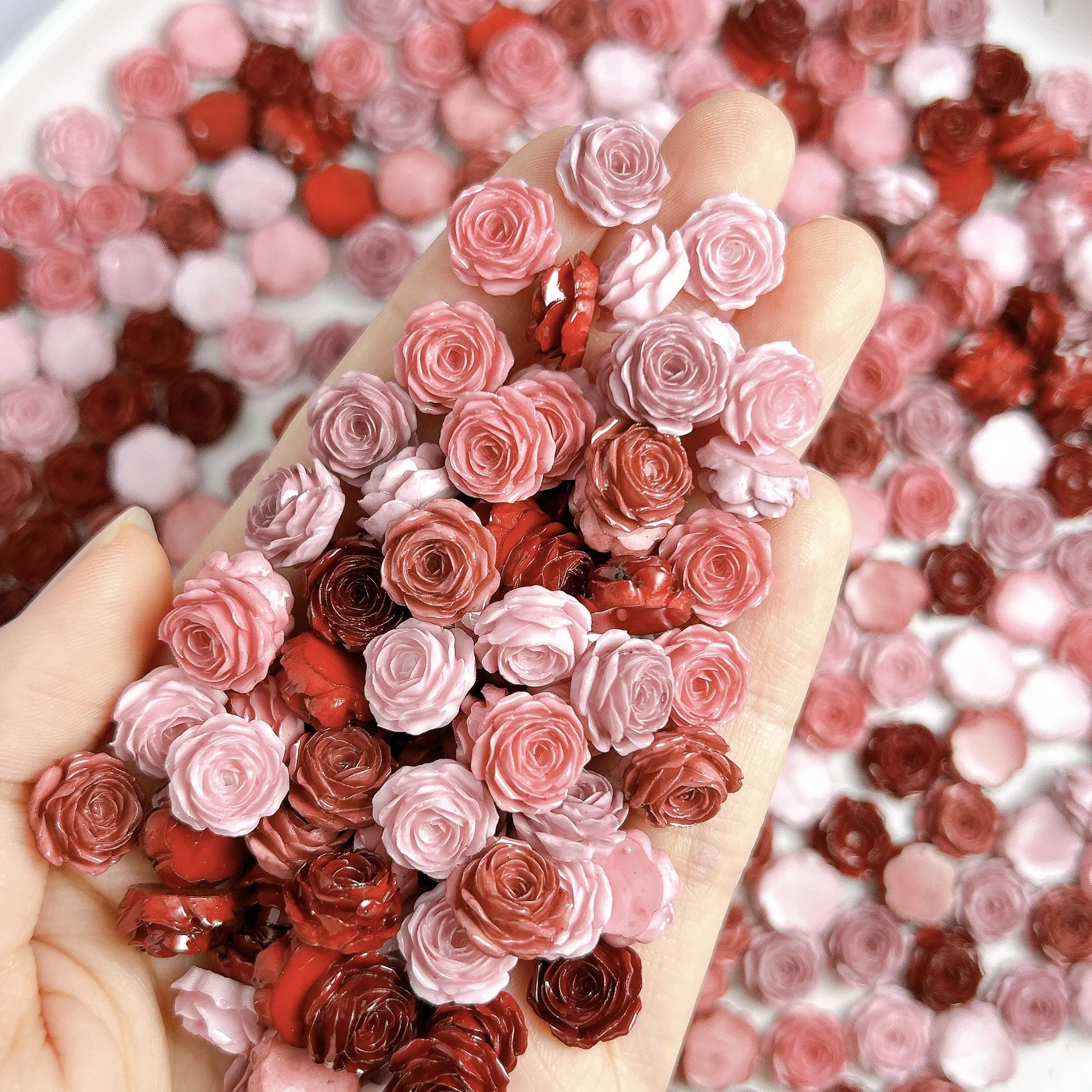 50PCS 11MM Soft 3D Acrylic Flower Nail Art Charms Rose Camellia Accessories For Luminous Nails Decoration Manicure Supplies Pink
50PCS 11MM Soft 3D Acrylic Flower Nail Art Charms Rose Camellia Accessories For Luminous Nails Decoration Manicure Supplies Pink