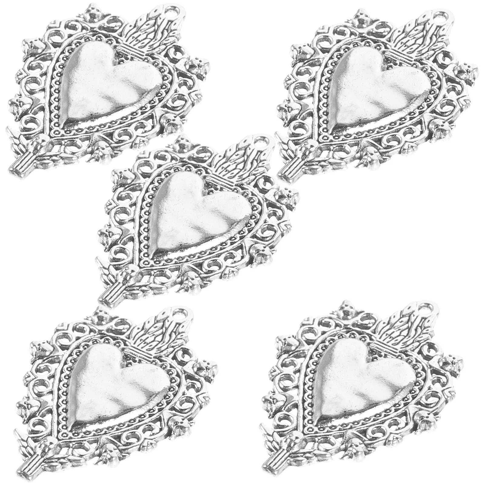 5pcs Love Heart Alloy Charms DIY Jewelry Accessories Halloween Pendant Necklace Bulk Small Creative Design Long Lasting
5pcs Love Heart Alloy Charms DIY Jewelry Accessories Halloween Pendant Necklace Bulk Small Creative Design Long Lasting