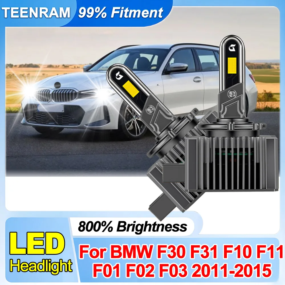 2x LED Headlight Bulbs With Cooling Fan 50000LM Brightness D1R D1S For BMW F30 F31 F10 F11 F01 F02 F03 2011 2012 2013 2014 2015
2x LED Headlight Bulbs With Cooling Fan 50000LM Brightness D1R D1S For BMW F30 F31 F10 F11 F01 F02 F03 2011 2012 2013 2014 2015