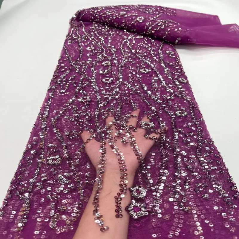 Latest African Embroidery Tulle Lace Sequins Fabric Wedding Party Luxury Beaded 5yards TS2729
Latest African Embroidery Tulle Lace Sequins Fabric Wedding Party Luxury Beaded 5yards TS2729