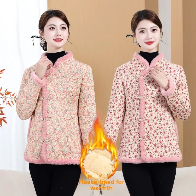 Autumn Winter Thiened Floral Cotton Jaet Women's Faionable Traditional Qipao Sle Coat Warm Plu Lined ly Size
Autumn Winter Thiened Floral Cotton Jaet Women's Faionable Traditional Qipao Sle Coat Warm Plu Lined ly Size
