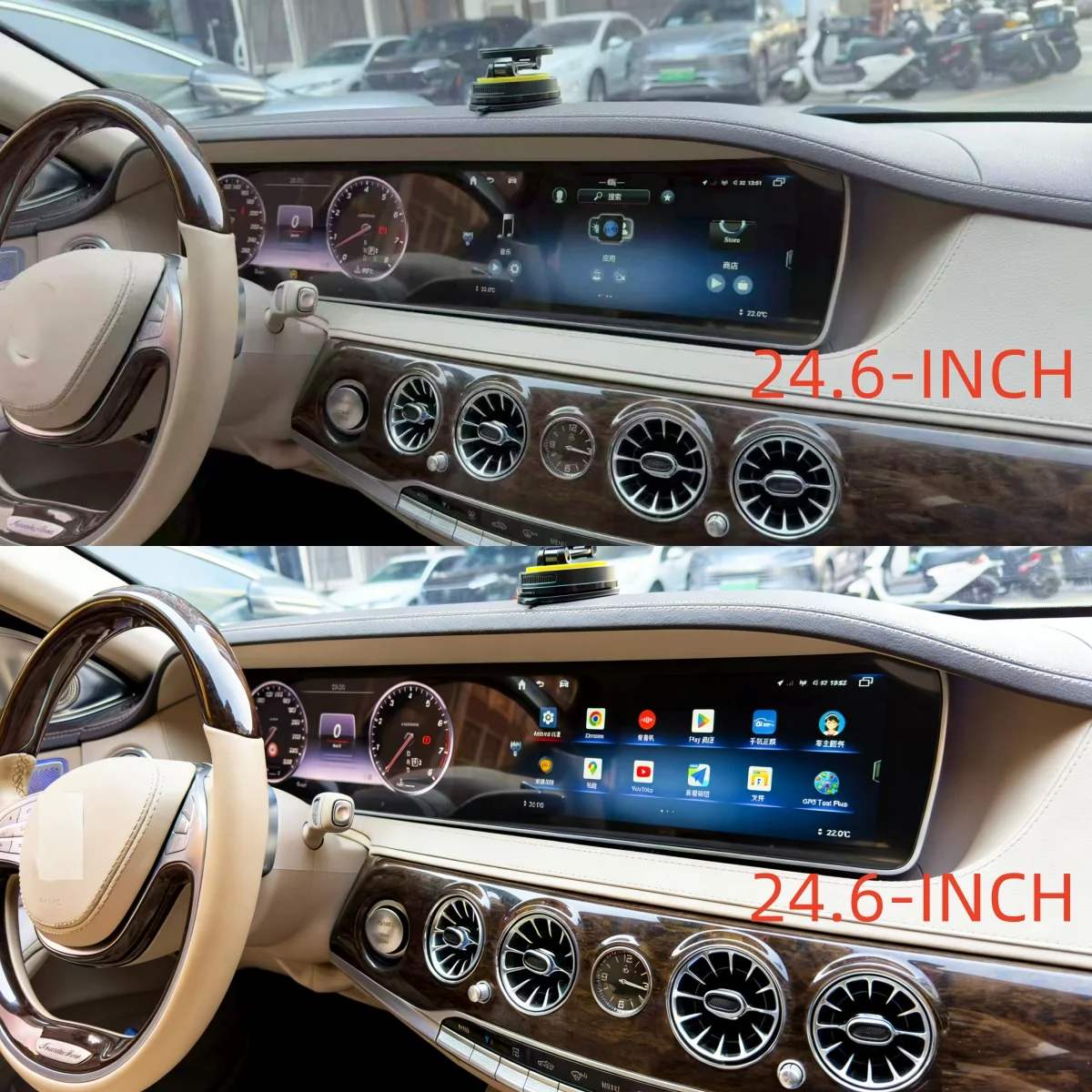 LHD/RHD 24.6" For Mercedes-Benz S86 S63 Class W222 2014-2017 Car Radio Android Auto Wireless Carplay GPS Navigation Car Tuning
LHD/RHD 24.6" For Mercedes-Benz S86 S63 Class W222 2014-2017 Car Radio Android Auto Wireless Carplay GPS Navigation Car Tuning