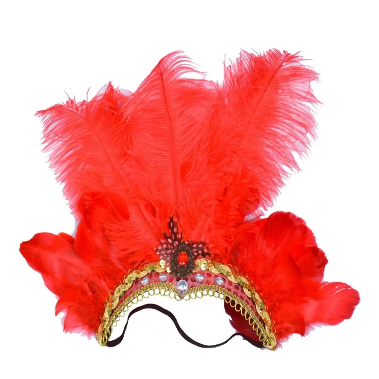 Ostrich Feather Women Carnival Headdress Hair Accessories Festival Dance Feather Headband
Ostrich Feather Women Carnival Headdress Hair Accessories Festival Dance Feather Headband