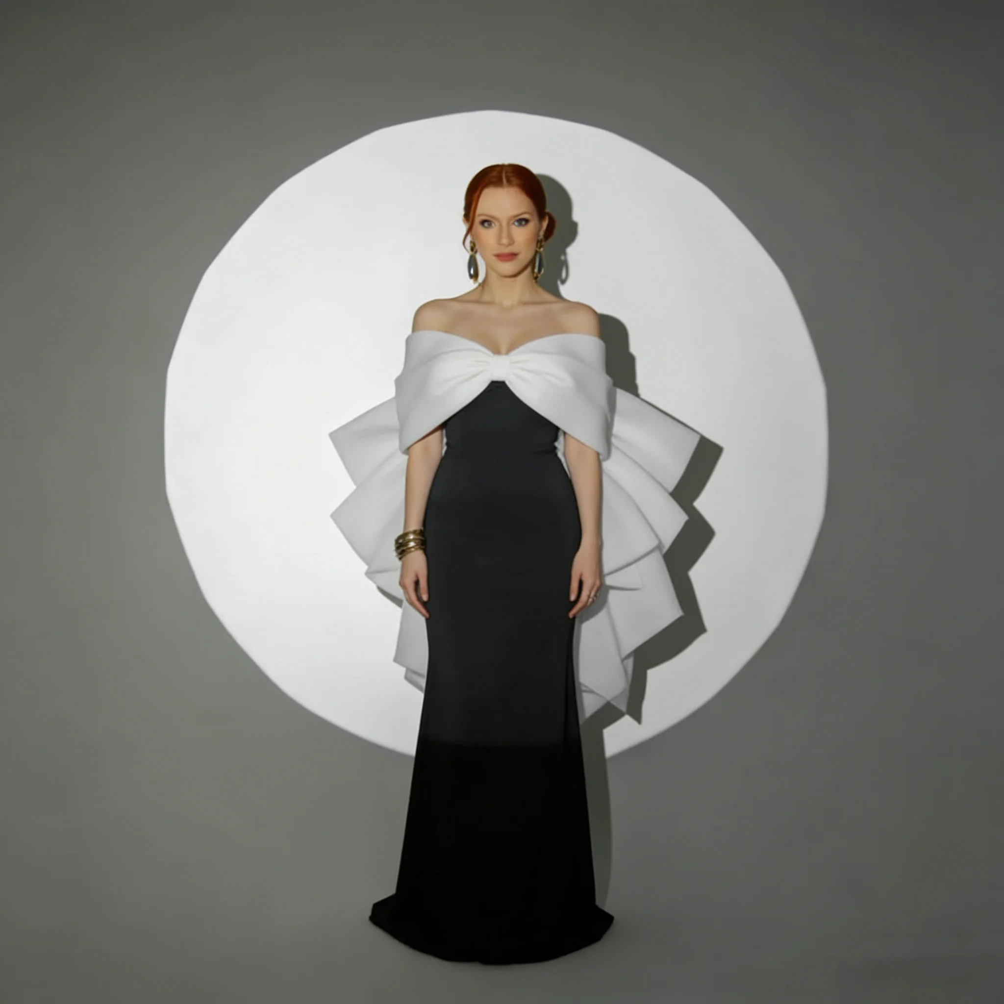 Black And White Ombre Evening Gown Off Shoulder Giant Bow Backless Maxi Dress Women Luxury Formal Wedding Guest Gown Elegant Pro
Black And White Ombre Evening Gown Off Shoulder Giant Bow Backless Maxi Dress Women Luxury Formal Wedding Guest Gown Elegant Pro