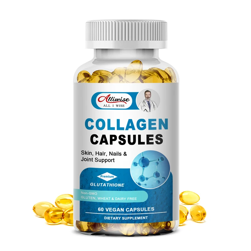 Alliwise Collagen with Glutathione Biotin Vitamin C Capsules for Antioxidant Detox Support Immune & Skin Whitening Brightening
Alliwise Collagen with Glutathione Biotin Vitamin C Capsules for Antioxidant Detox Support Immune & Skin Whitening Brightening