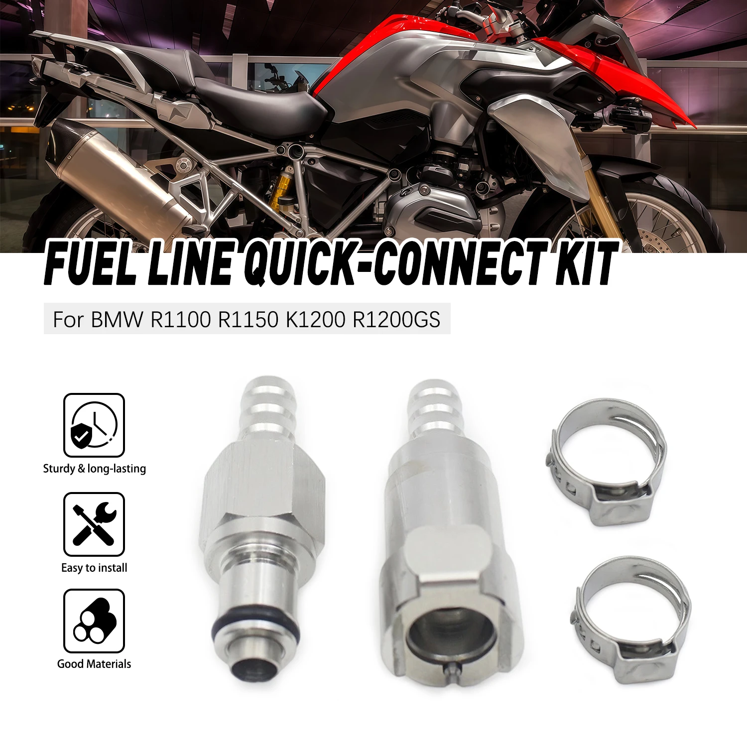 Fuel pipe quick disassembly joint Set For BMW R1100 R1150 K1200 R1200GS Motorcycle Fuel Line Quick Disconnects Couplings
Fuel pipe quick disassembly joint Set For BMW R1100 R1150 K1200 R1200GS Motorcycle Fuel Line Quick Disconnects Couplings