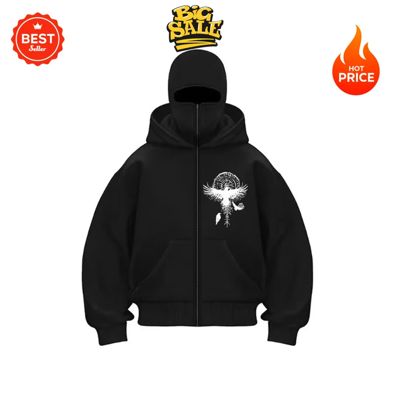 Men's Balaclava Zip Hoodie Winter Warm Casual Sweatshirt with Hooded Face Mask Zipper Design Sports Jacket Outdoor Activities
Men's Balaclava Zip Hoodie Winter Warm Casual Sweatshirt with Hooded Face Mask Zipper Design Sports Jacket Outdoor Activities