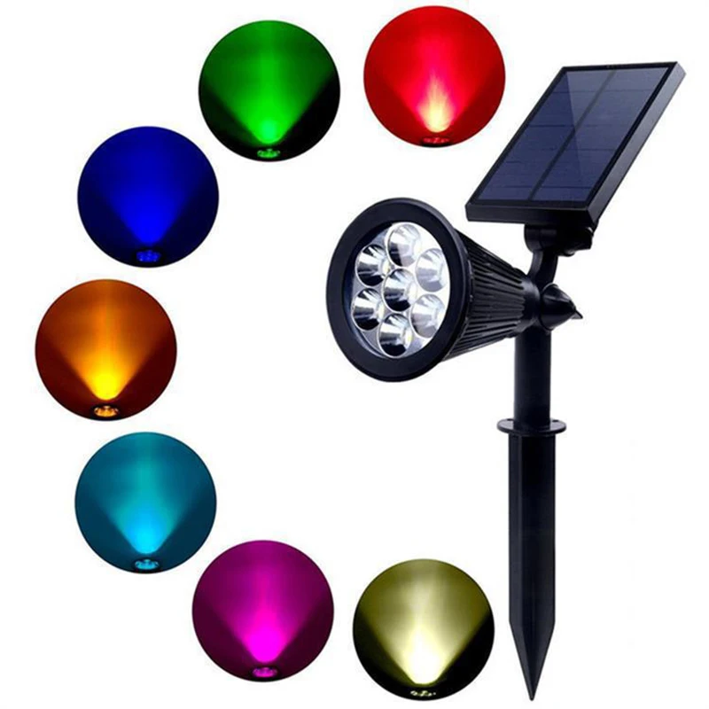 LED Solar Lights RGB Changing Solar Spotlights Lawn Ground Lamp Waterproof Landscape Lamp Garden Decoration Outdoor Lights
LED Solar Lights RGB Changing Solar Spotlights Lawn Ground Lamp Waterproof Landscape Lamp Garden Decoration Outdoor Lights