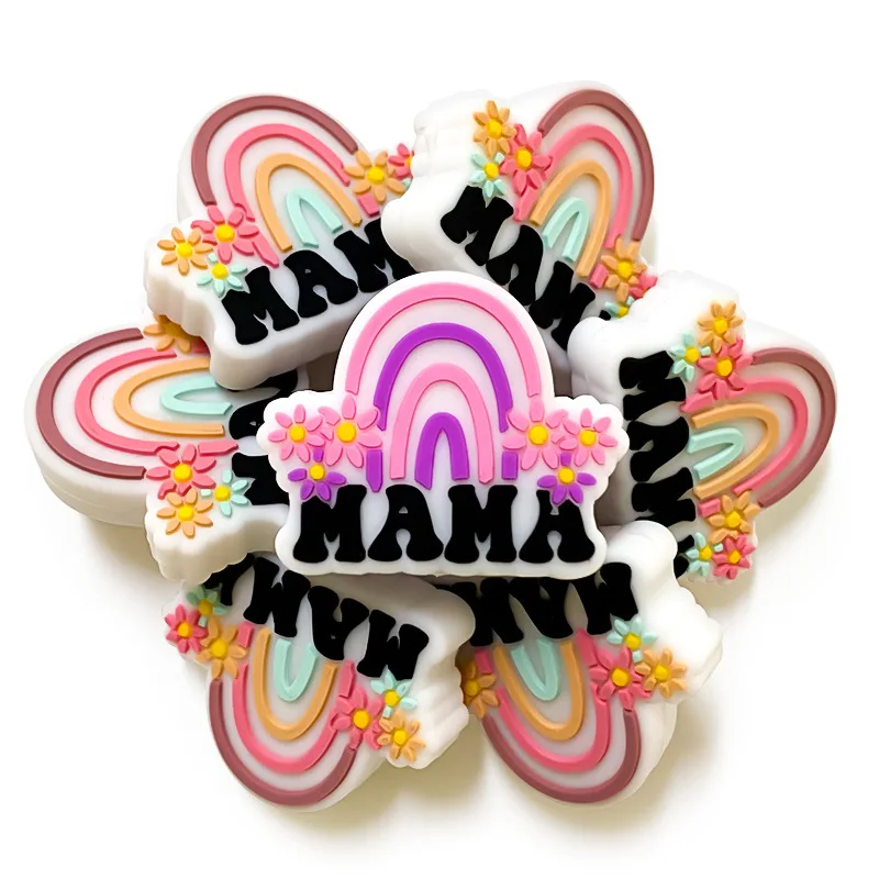 10pcs cross-border new floral rainbow cute creative food-grade silicone beads cartoon bracelet beading accessories
10pcs cross-border new floral rainbow cute creative food-grade silicone beads cartoon bracelet beading accessories
