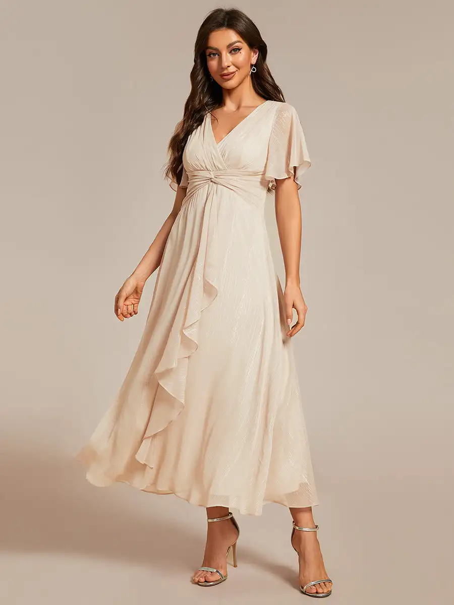 Elegant Evening Dresses Shimmer V Neck Tea Length Short Sleeves 2024 BAZIIINGAAA of Sparkle Charcoal Wedding Guest Dress
Elegant Evening Dresses Shimmer V Neck Tea Length Short Sleeves 2024 BAZIIINGAAA of Sparkle Charcoal Wedding Guest Dress