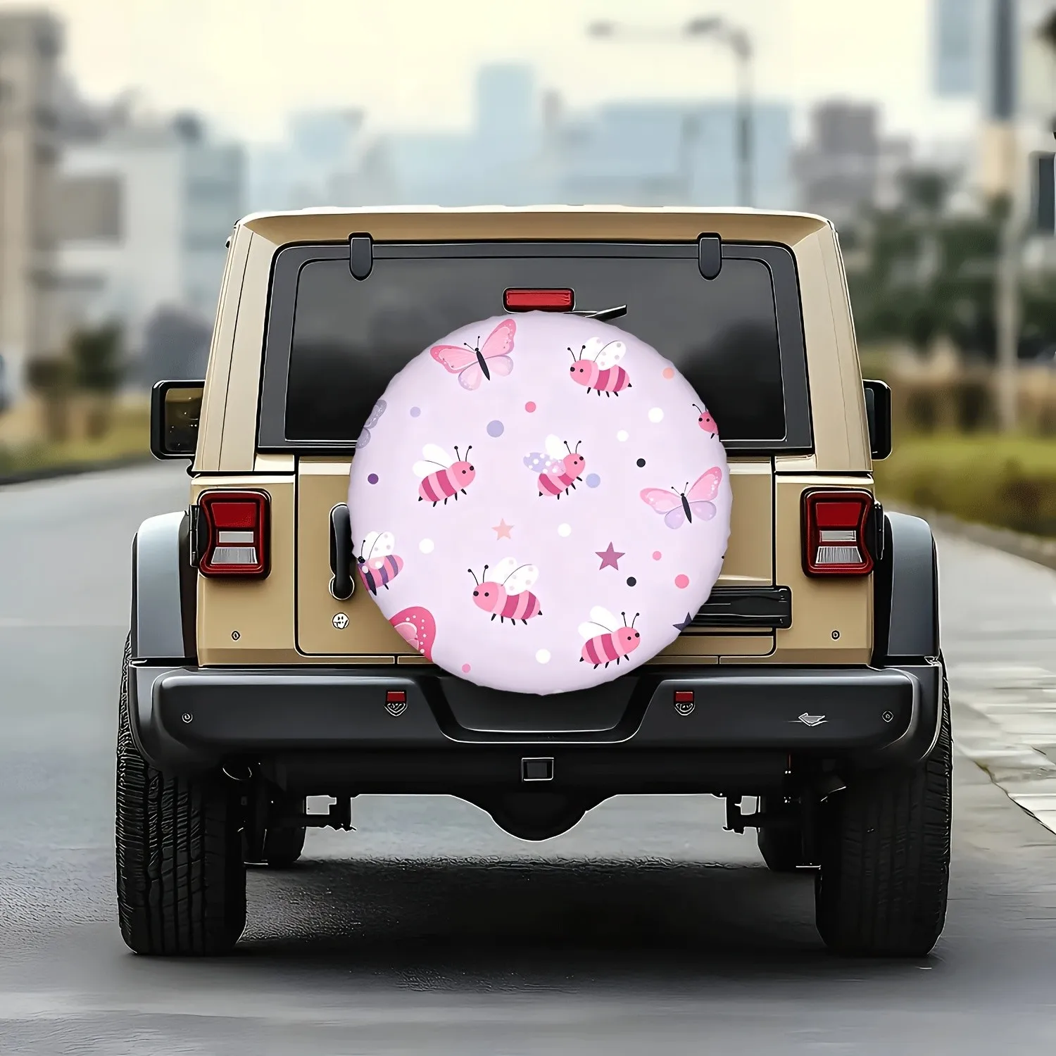 Pink Cute Bee Butterfly Spare Tire Cover Universal Fit Waterproof SUV Truck Wheel Protector
Pink Cute Bee Butterfly Spare Tire Cover Universal Fit Waterproof SUV Truck Wheel Protector