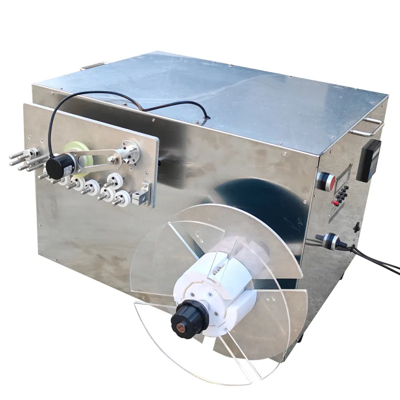 Small multi-function automatic wire winding machine foot step meter