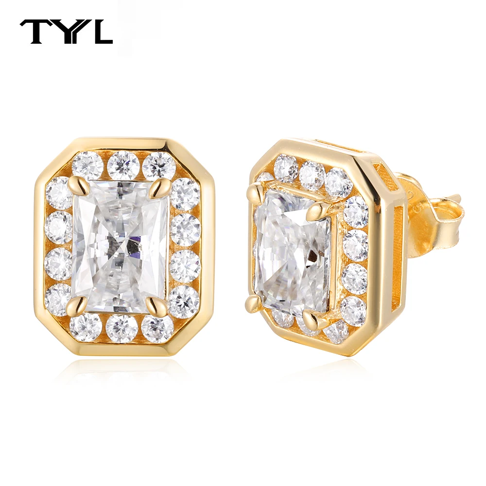 TYYL Серьги-гвоздики с муассанитом сияющей огранки 1 карат, серебро 925 пробы, элитные свадебные украшения, идеальный подарок для женщин, годовщины свадьбы
TYYL Серьги-гвоздики с муассанитом сияющей огранки 1 карат, серебро 925 пробы, элитные свадебные украшения, идеальный подарок для женщин, годовщины свадьбы