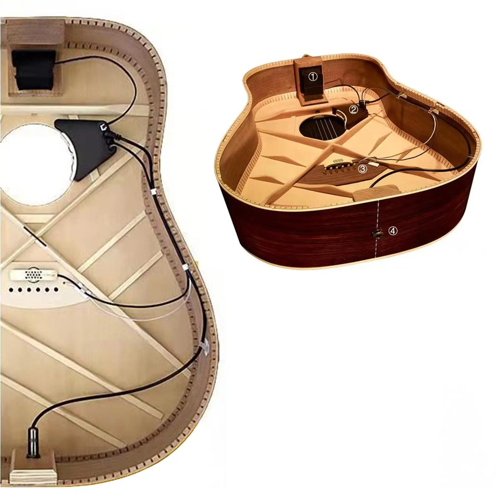 High Quality Soundhole Pickup for Acoustic Guitar Convenient Installation Clear Output Tuner Parts Music Practice Accessories
High Quality Soundhole Pickup for Acoustic Guitar Convenient Installation Clear Output Tuner Parts Music Practice Accessories