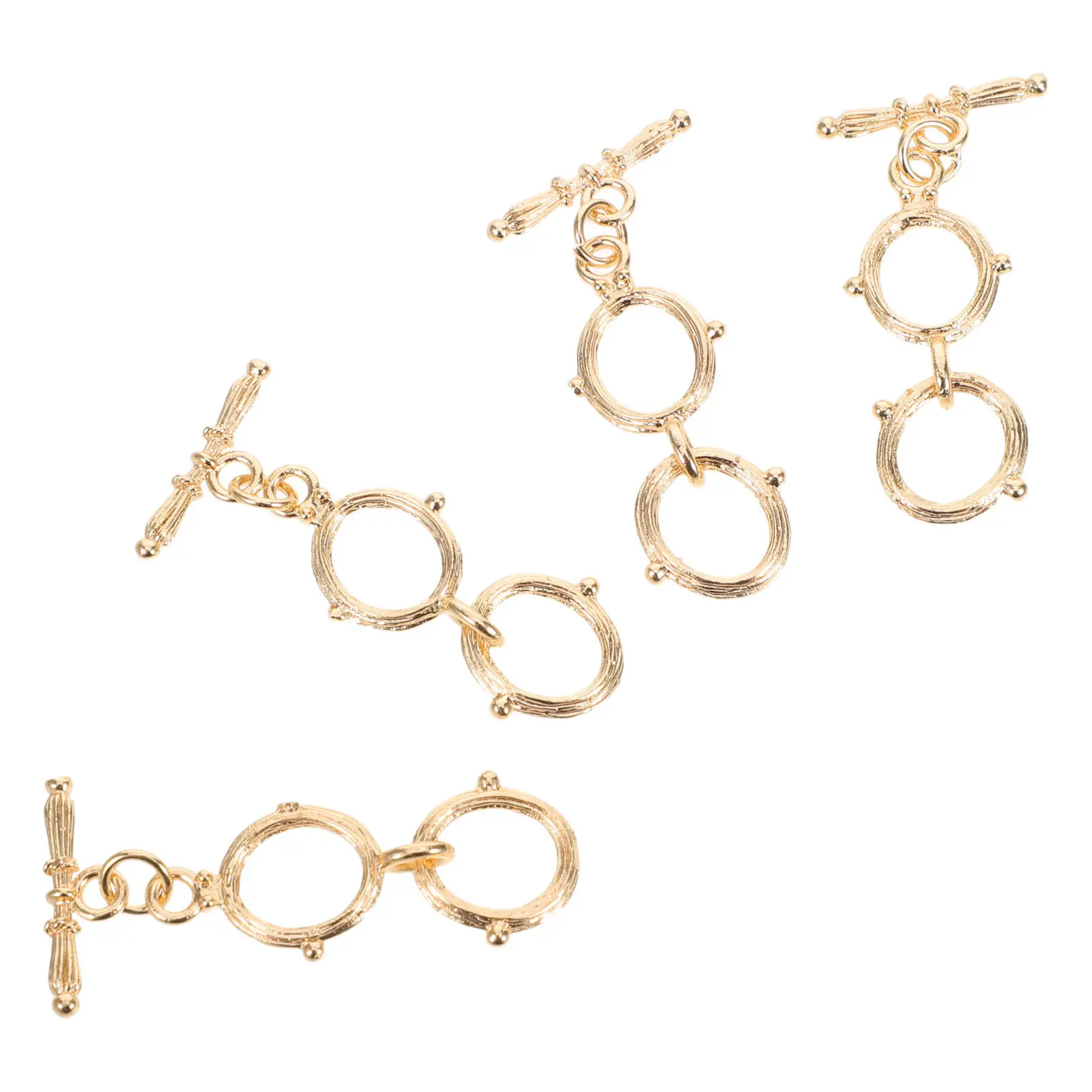 4Pcs Jewelry Extender Clasps Oval T Bar Toggle Metal Necklace Bracelet Chain Closure Connectors DIY Repair Fastening Findings
4Pcs Jewelry Extender Clasps Oval T Bar Toggle Metal Necklace Bracelet Chain Closure Connectors DIY Repair Fastening Findings