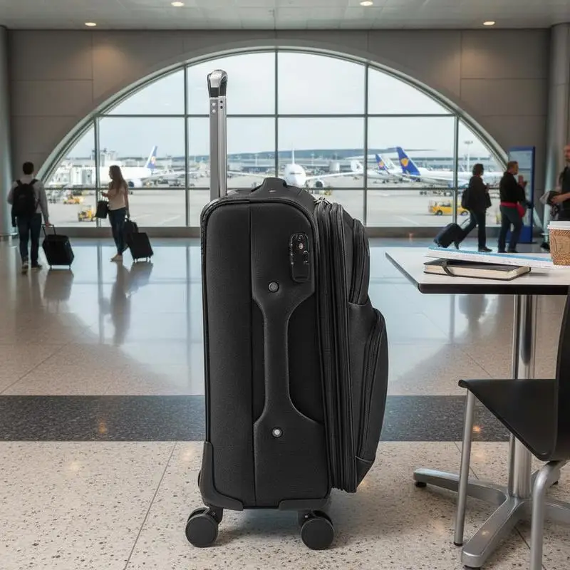 Free Shipping-Expandable Rolling Suitcase 20-Inch For Business Travel Air Travel Vacation, Softside Carry-on TSA Lock Multi-directional Spinner Wheels Black
Free Shipping-Expandable Rolling Suitcase 20-Inch For Business Travel Air Travel Vacation, Softside Carry-on TSA Lock Multi-directional Spinner Wheels Black