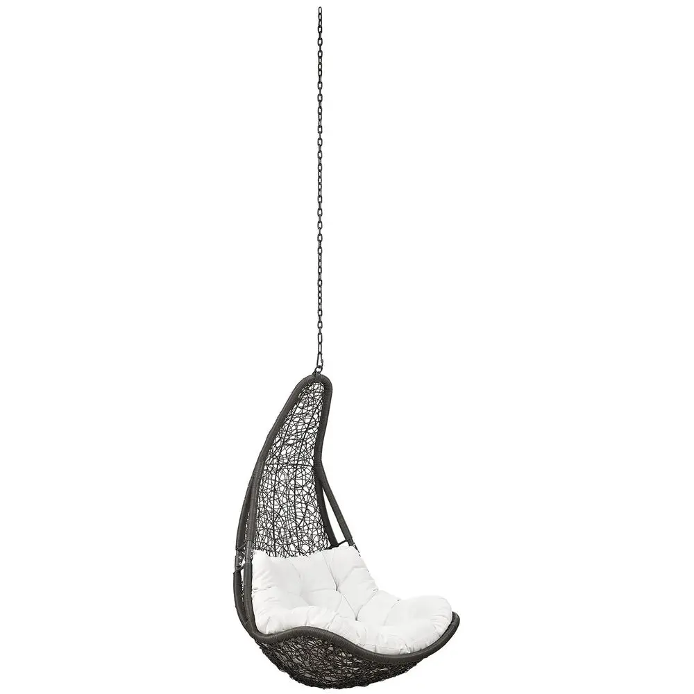 Abate Outdoor Patio Swing Chair Without Stand, Gray White
Abate Outdoor Patio Swing Chair Without Stand, Gray White