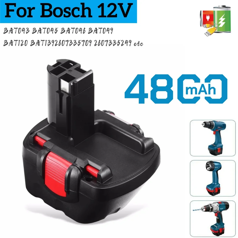 12 В 4800 мАч для аккумуляторной батареи отвертки Bosch, PSR, BAT043, BAT045, BAT046, BAT049, 2607335273, 2607335274
12 В 4800 мАч для аккумуляторной батареи отвертки Bosch, PSR, BAT043, BAT045, BAT046, BAT049, 2607335273, 2607335274