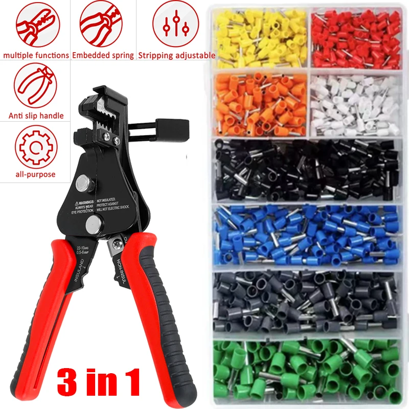 Wire Stripper Sharp Wire Stripping Pliers Ergonomic Non-slip Wire Crimper Labor Saving 3 In 1 Wire Stripping Cutting Crimping
Wire Stripper Sharp Wire Stripping Pliers Ergonomic Non-slip Wire Crimper Labor Saving 3 In 1 Wire Stripping Cutting Crimping