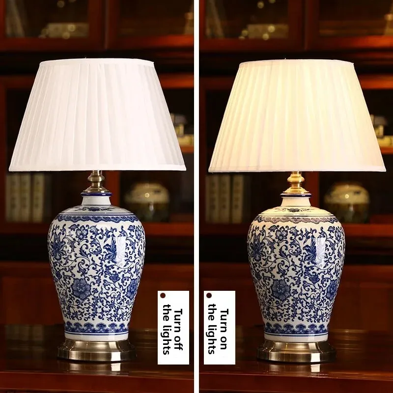 Creative Jingdezhen Ceramic LED Desk Lamp Energy-saving Bedside Night Light for Bedroom Hotel Room Decoration Home Decor
Creative Jingdezhen Ceramic LED Desk Lamp Energy-saving Bedside Night Light for Bedroom Hotel Room Decoration Home Decor