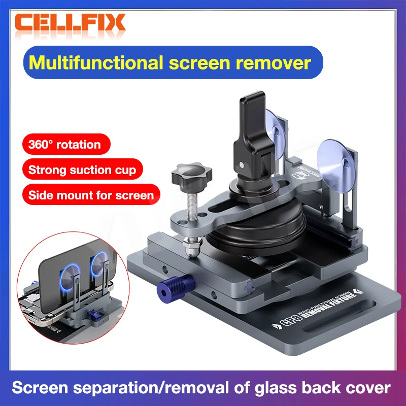MECHANIC CP8 Multi-Functional Screen Separation Rotating Fixture Screen Side-Hanging for Mobile Phone Repair Screen Removal Tool
MECHANIC CP8 Multi-Functional Screen Separation Rotating Fixture Screen Side-Hanging for Mobile Phone Repair Screen Removal Tool