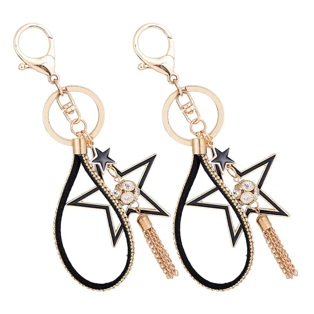 2Pcs Car Keychain Rhinestone Star Shaped Bling Charm H bags Women Durable Metal Key Ring Gifts Bag Charms Star Keychains
2Pcs Car Keychain Rhinestone Star Shaped Bling Charm H bags Women Durable Metal Key Ring Gifts Bag Charms Star Keychains