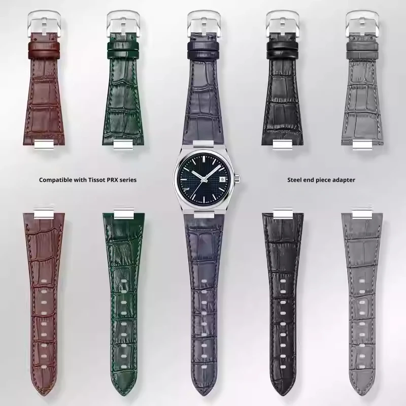 Ремешок для часов из натуральной телячьей кожи для Tissot PRX, с быстросъемным адаптером из нержавеющей стали, гладкая кожа теленка, 27 мм, браслет для часов.
Ремешок для часов из натуральной телячьей кожи для Tissot PRX, с быстросъемным адаптером из нержавеющей стали, гладкая кожа теленка, 27 мм, браслет для часов.