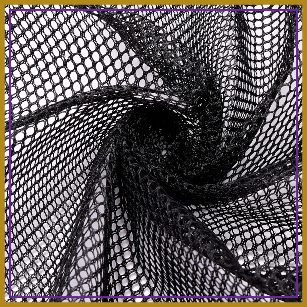 29.5x59 Inch Black Mesh Fabric Slightly Stretchy for Backpack Pocket, Netting Bags, Shopping Bags
29.5x59 Inch Black Mesh Fabric Slightly Stretchy for Backpack Pocket, Netting Bags, Shopping Bags