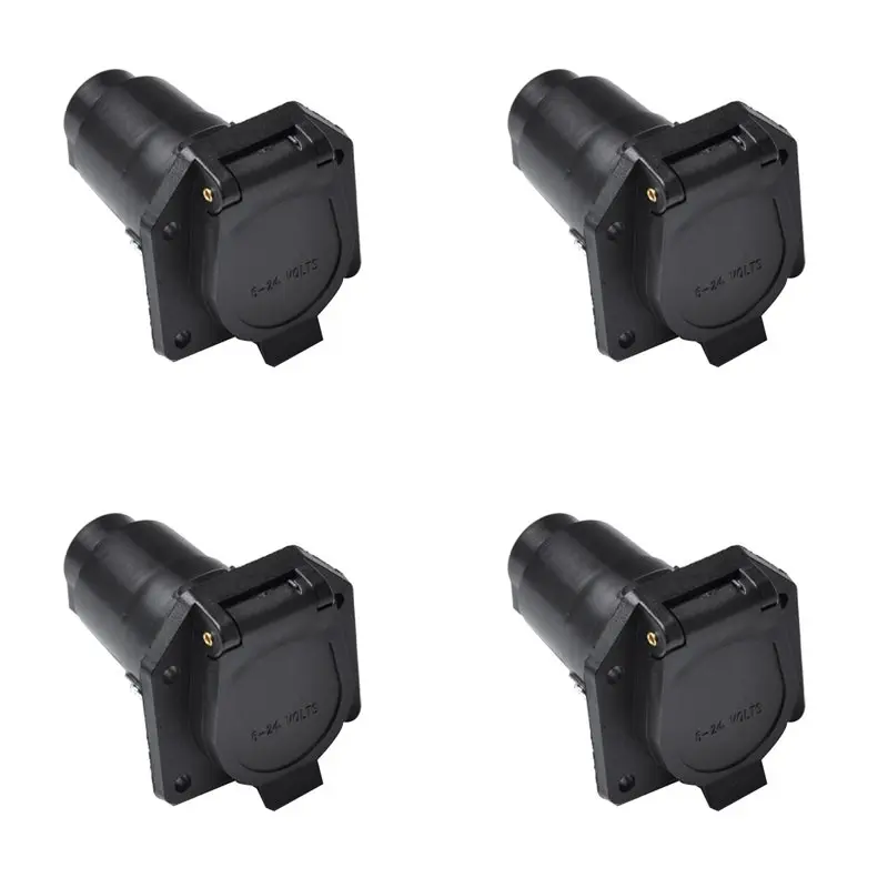 Leading-Edge-4X 7 Pin RV Blade Trailer Socket Trailer Wiring Harness Connector Heavy Duty 7 Way Vehicle Side Trailer Socket
Leading-Edge-4X 7 Pin RV Blade Trailer Socket Trailer Wiring Harness Connector Heavy Duty 7 Way Vehicle Side Trailer Socket