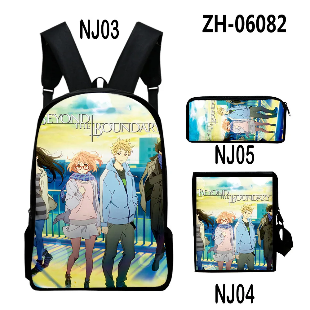 Harajuku Youthful Beyond the Boundary 3D Print 3pcs/Set Student Travel bags Laptop Daypack Backpack Shoulder Bag Pencil Case
Harajuku Youthful Beyond the Boundary 3D Print 3pcs/Set Student Travel bags Laptop Daypack Backpack Shoulder Bag Pencil Case