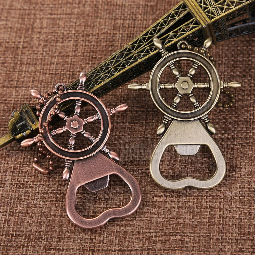 100pcs/lot Rudder Bottle Openers Keychain Multifunctional Beer Wine Openers Key Ring Metal Beverage Can Opener
100pcs/lot Rudder Bottle Openers Keychain Multifunctional Beer Wine Openers Key Ring Metal Beverage Can Opener