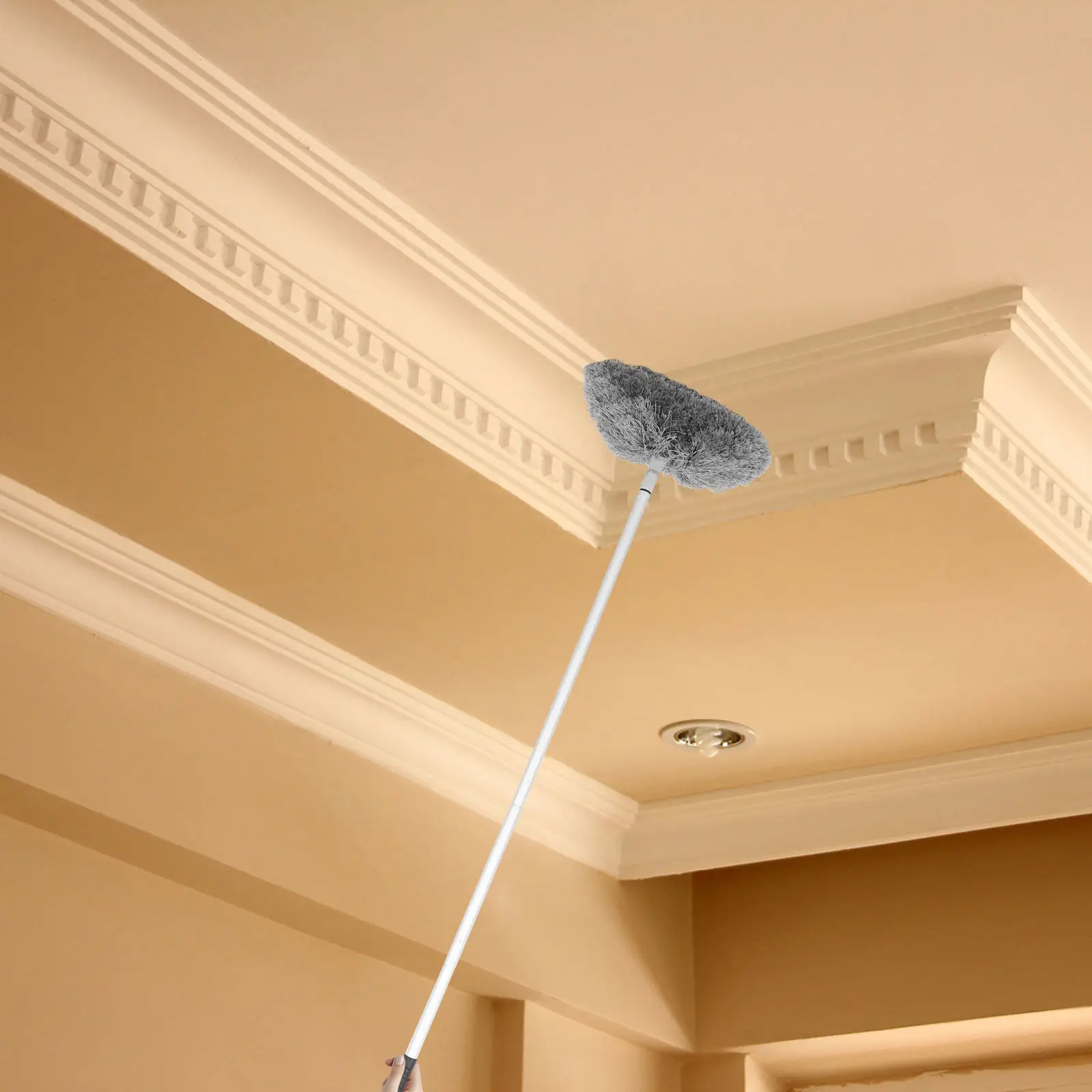 Многофункциональная щетка для уборки с гибкой насадкой, длинной ручкой и удлинителем для чистки потолочных вентиляторов, жалюзи, удаления паутины на улице
Многофункциональная щетка для уборки с гибкой насадкой, длинной ручкой и удлинителем для чистки потолочных вентиляторов, жалюзи, удаления паутины на улице