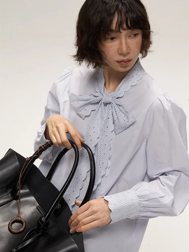 Женская хлопковая рубашка свободного кроя с длинным рукавом, с кружевным поясом, универсальная, для многослойных образов, в стиле ранней осени
Женская хлопковая рубашка свободного кроя с длинным рукавом, с кружевным поясом, универсальная, для многослойных образов, в стиле ранней осени