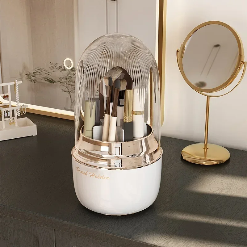 Rotating Makeup Brush Organizer, Dustproof Cosmetic Storage Box, Vanity - Eye Shadow and Lipstick Holder
Rotating Makeup Brush Organizer, Dustproof Cosmetic Storage Box, Vanity - Eye Shadow and Lipstick Holder