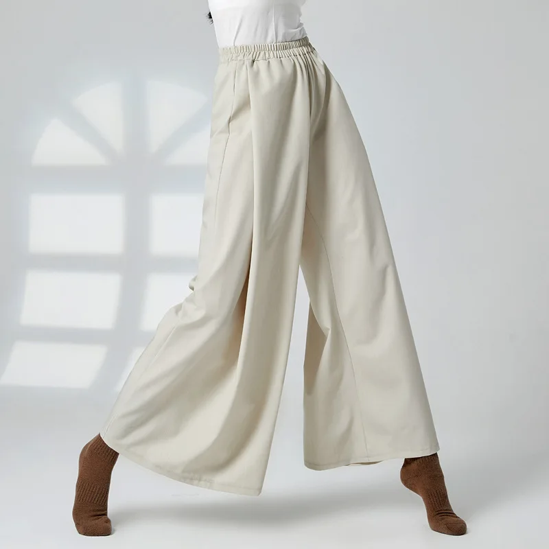 Modern dance pants women's loose version of high-waisted straight wide-leg pants daily wear classical dance practice clothes
Modern dance pants women's loose version of high-waisted straight wide-leg pants daily wear classical dance practice clothes