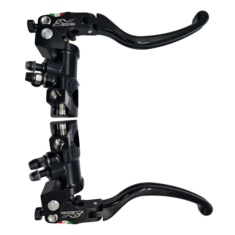 Motorcycle modification accessories Hydraulic direct push brake CNC aluminum alloy fashionable style Double pump and horn handle
Motorcycle modification accessories Hydraulic direct push brake CNC aluminum alloy fashionable style Double pump and horn handle