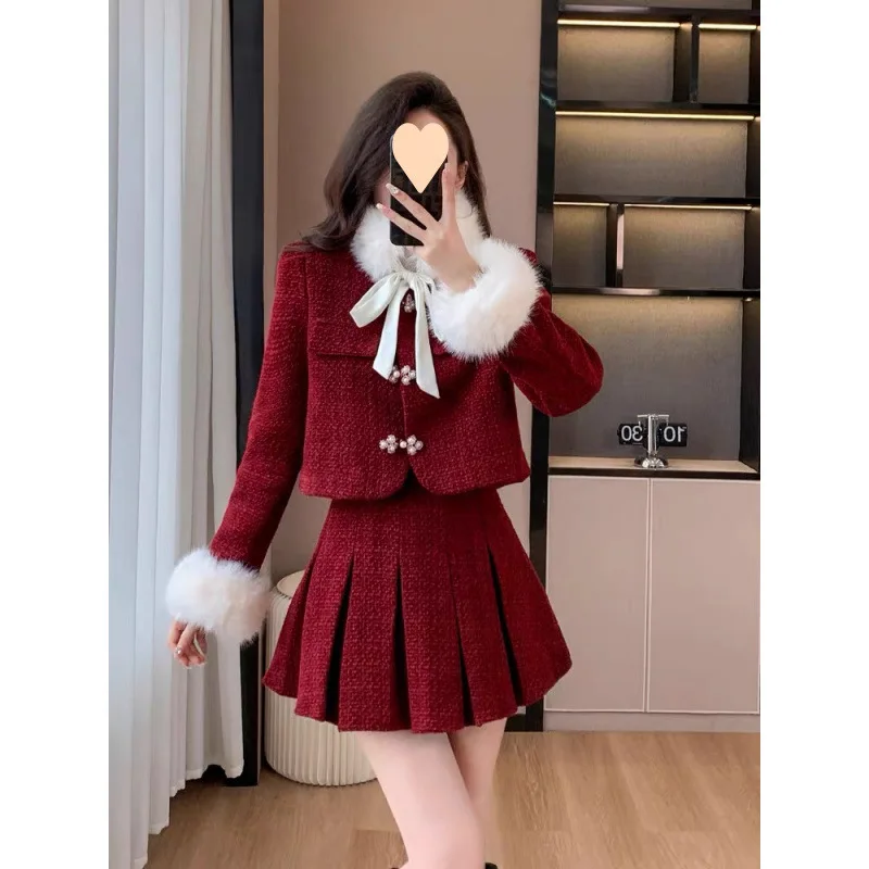 Модный повседневный костюм на осень и зиму, новый утягивающий топ и юбка в корейском стиле, элегантный женский комплект из двух предметов
Модный повседневный костюм на осень и зиму, новый утягивающий топ и юбка в корейском стиле, элегантный женский комплект из двух предметов