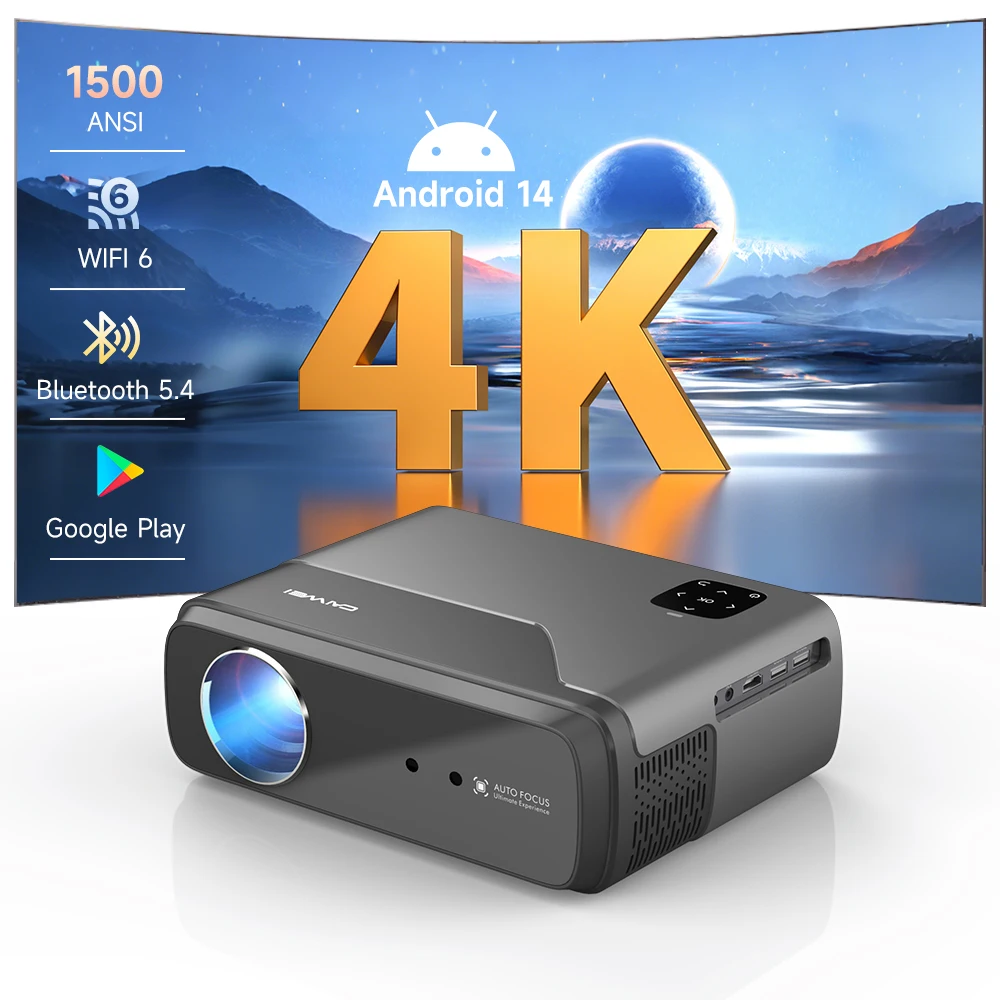 Android 14 Box 4K UHD Portable Projector Google TV Netflix Official Licence Smart 5G WiFi Dolby Home Theater Mini Projectors
Android 14 Box 4K UHD Portable Projector Google TV Netflix Official Licence Smart 5G WiFi Dolby Home Theater Mini Projectors