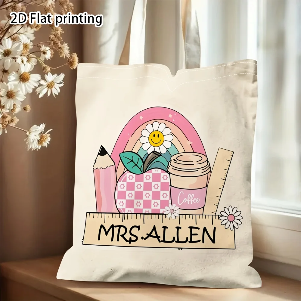 Personalized Customizable Reusable Teachers Day Gift Tote Bag, Versatile Shoulder Bag Suitable for Daily Commute
Personalized Customizable Reusable Teachers Day Gift Tote Bag, Versatile Shoulder Bag Suitable for Daily Commute