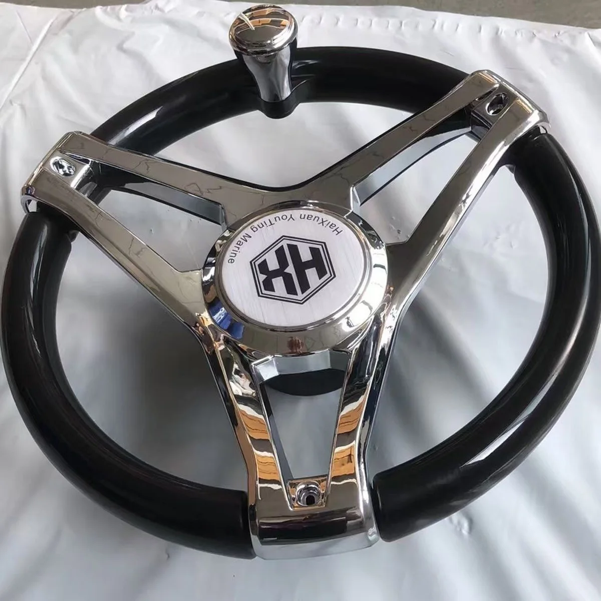 Universal Boat Steering Wheel for Yacht, Speedboat and Fishing Vessel with Steering Knob
Universal Boat Steering Wheel for Yacht, Speedboat and Fishing Vessel with Steering Knob