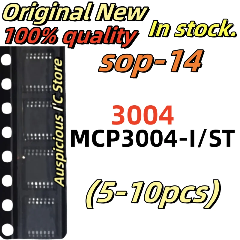 5-10pcs MCP3004-I/ST MCP3004T-I/ST MCP3004 TSSOP-14
5-10pcs MCP3004-I/ST MCP3004T-I/ST MCP3004 TSSOP-14