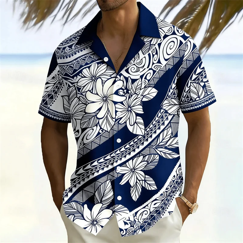 Men's Summer Hawaiian Style Short-Sleeve Shirt, Fashionable Tribal Totem Print Vacation Shirt, Casual Men's Top, Sizes XS-6XL
Men's Summer Hawaiian Style Short-Sleeve Shirt, Fashionable Tribal Totem Print Vacation Shirt, Casual Men's Top, Sizes XS-6XL