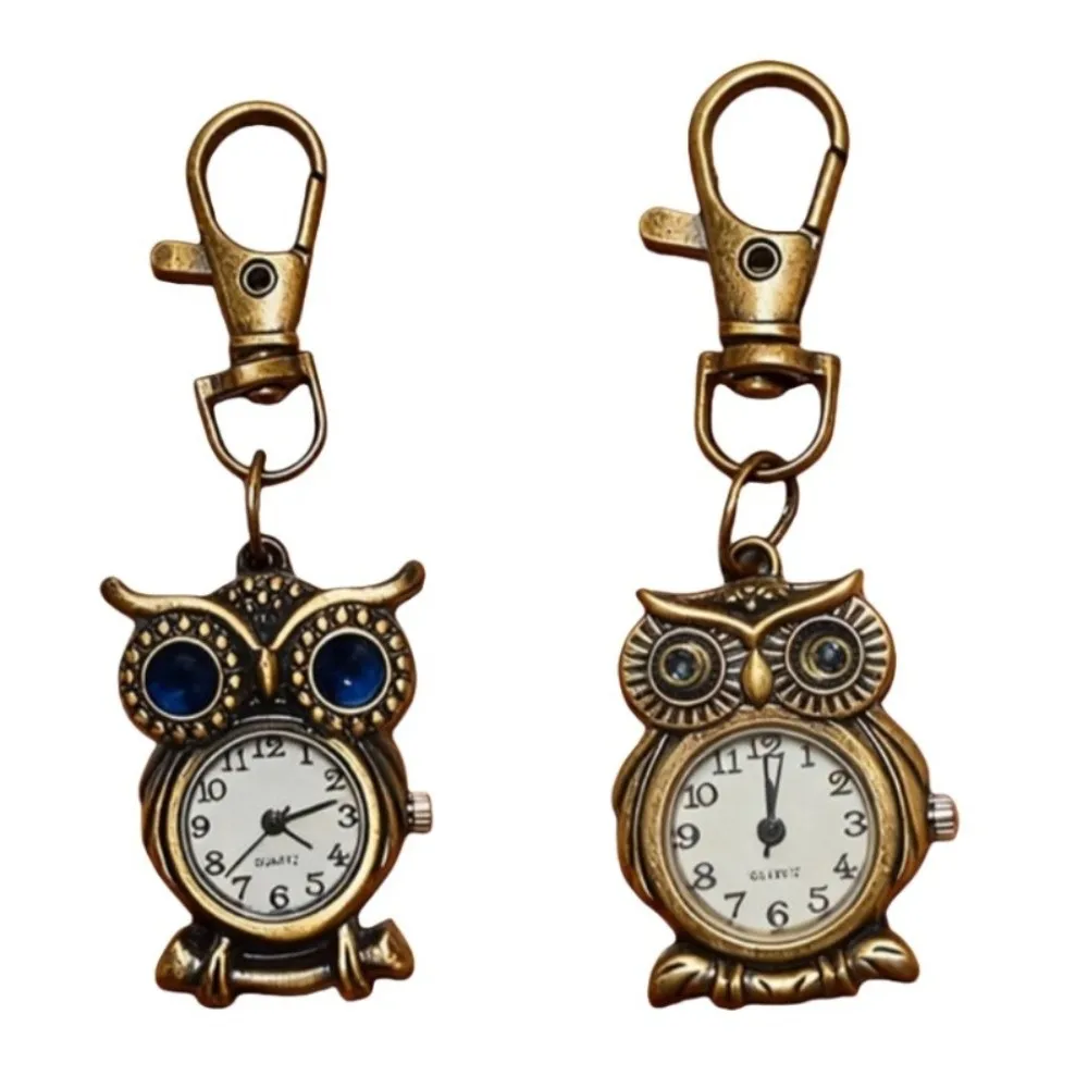 Vintage Owl Shape Pocket Watch Small Quartz Clock Keychain Alloy Pendant Mini Hanging Watch
Vintage Owl Shape Pocket Watch Small Quartz Clock Keychain Alloy Pendant Mini Hanging Watch